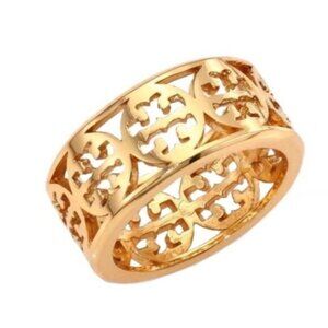 Tory Bruch KINSLEY Logo Band Ring 7